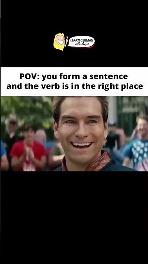 You form a sentence and the verb is in the right place 🇩🇪