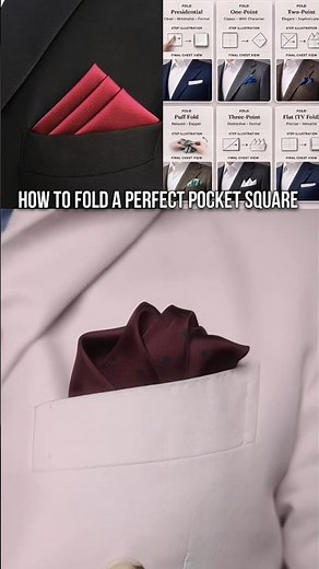 How to fold a perfect pocket square #MenHairstyle #Haircut #HairTransformation #USA #UK #Canada