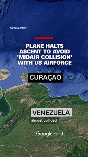 CNN on Instagram: "A JetBlue flight from the small Caribbean nation of Curaçao halted its ascent to avoid colliding with a US Air Force refueling tanker. Listen to the pilot's conversation with air traffic control."