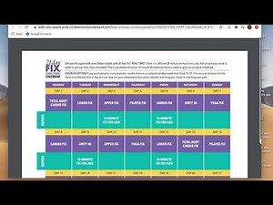 21 Day Fix "REAL TIME" workout calendar Tutorial