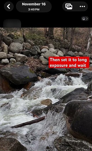 How to have a long exposure photo