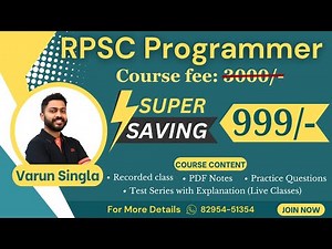 Less Than 2 Months to RPSC Programmer: Boost Your Prep with Our Course!