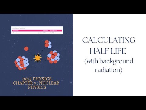 IGCSE PHYSICS - How To Calculate Half Life (with background radiation)