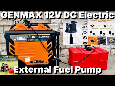 GENMAX GMEFP-PLUS 12v DC Electric Fuel Pump with Auto Start-Stop Sensor