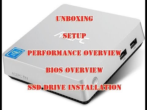 ACEPC T11 Intel x5-Z8350 1.9 GHZ Unboxing, setup quick review
