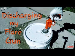 How I'm Discharging my Expired Emergency Gun Flares Crooked PilotHouse Boat Orion Flare Gun