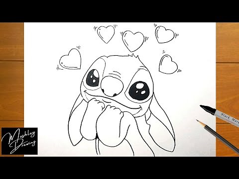 How to Draw Valentines Stitch