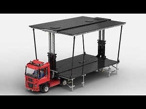 LEGO Technic Mobile Stage Trailer (Free Instructions)