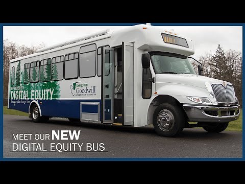 Evergreen Goodwill Digital Equity Bus Launch
