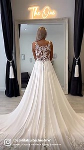 What is a Crepe Wedding Dress? A crepe wedding dress is a sleek, often minimalist-style gown made from a smooth and slightly stretchy draping. Crepe fabric is distinguished for its flowy yet striking appearance, brides love it for its ideal thickness, comfortable elasticity, and versatility for embellishments. #crepeweddingdress #weddingdress #bridalshopstockport #weddingdressshopstockport #manchesterweddingdressshop #manchesterwedding #manchesterweddings #manchesterweddingphotography #weddinggo