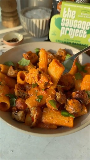 Spicy Pink Pasta with Chicken Sausage | The Sausage Project