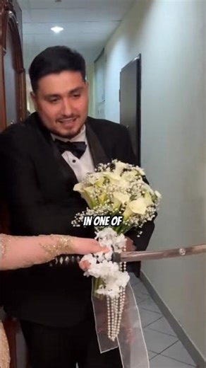 The Bride Gate Tradition With a Sword Barrier ⚔️