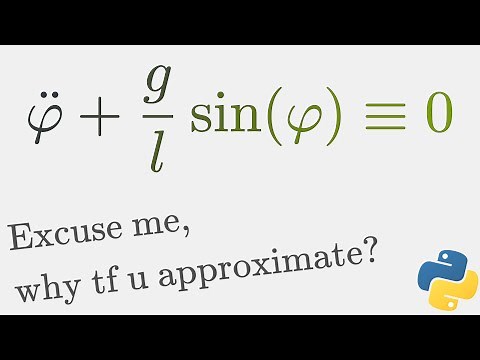 Numerical Solution to the Nonlinear Pendulum Equation [ PyMath #6 ]