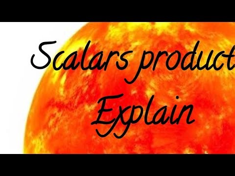 Scalar Product Explained. Vectors Made Easy. 