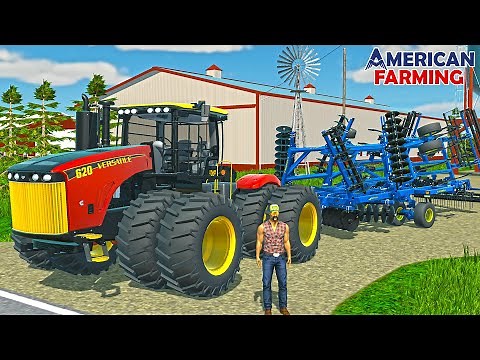 BIG FALL TILLAGE DAY ON AMERICAN FARM! (620HP VERSATILE!) | AMERICAN FARMING