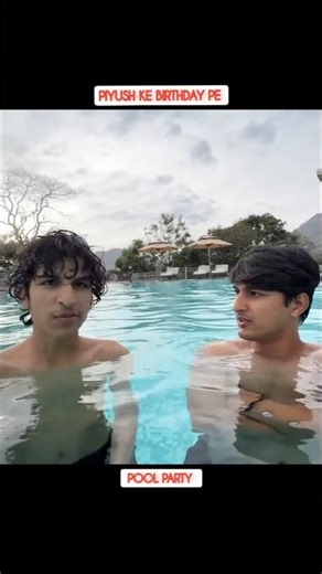 Piyush ke birthday pe pool party | #souravjoshivlogs #trending