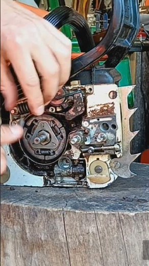 STIHL CLUTCH SPRING REMOVAL