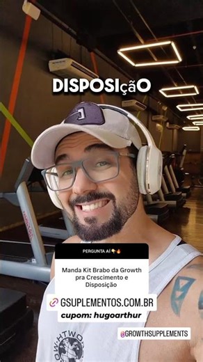KIT GROWTH PARA CRESCIMENTO MUSCULAR E DISPOSIÇÃO #academia #musculação #growthsupplements