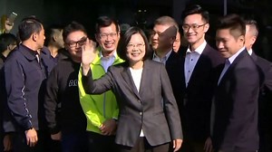 Taiwan president votes in election centered on China ties