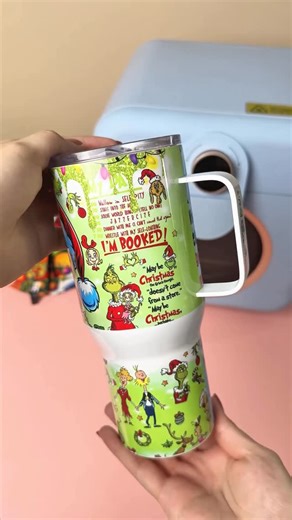 PYD Life on Instagram: "How to achieve a full wrap print on your sublimation tumbler – covering curved surfaces Here are a few quick tips to make your colors pop and the wrap seamless! 1. Measure your template carefully Every tumbler is slightly different—use the exact height & width for a perfect wrap. 2. Tape TIGHT from handle to handle Use heat-resistant tape around all edges to avoid ghosting. No loose spots! 3. Don‘t forget add shrink wrap film and binder clip Add shrink wrap film and binde