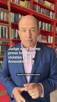 Judge says Trump press ban likely violates First Amendment