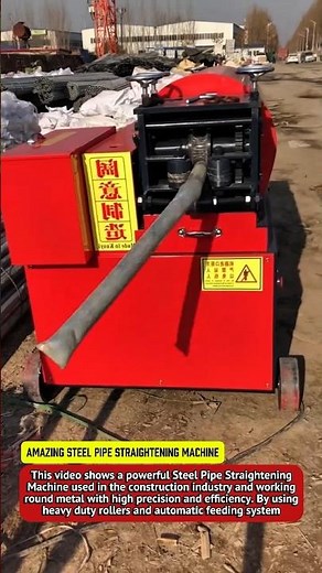 Amazing Steel Pipe Straightening Machine | Powerful Pipe Bending & Straightener Tool