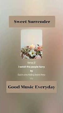 "Sweet Surrender" - A Heartbreakingly Beautiful Ballad About Finding Peace in an Overwhelming World