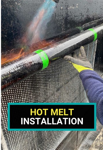 Bringing the heat this January! Despite the cold weather, our hot melt roofing work at our project in West Hendon is well underway. The team are progressing well on this block installing both the underlay and top coat mineral flashing. Much more to come from this project over the next few months. #RoofingWork #HotMelt #ProjectUpdate