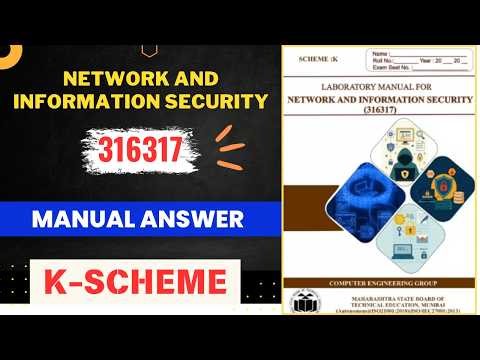 Network and Information Security (NIS) 316317 | Manual Answer | MSBTE DIPLOMA (Third YEAR) K SCHEME