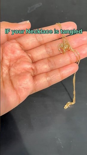 UNTANGLE Chain hack | Quick & Easy trick | how to remove knots from chain #jewelleryhacks #shorts