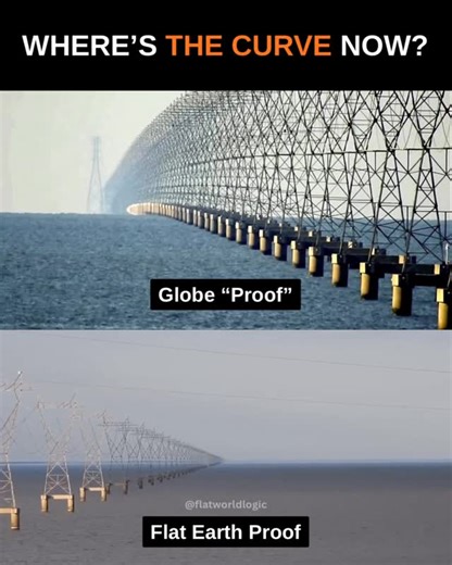 FlatWorldLogic | The surface of a large body of water at rest will always form a horizontal plane of reference. Optical effects can sometimes give the... | Instagram