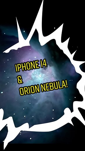 Exploring Orion Nebula with iPhone 14 and Telescope