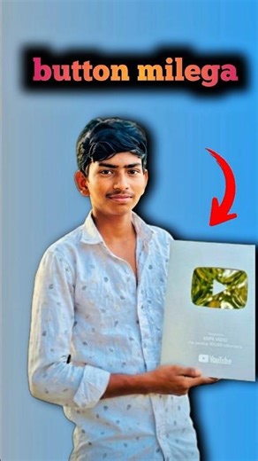 Silver Play Button Milega #shorts #silver