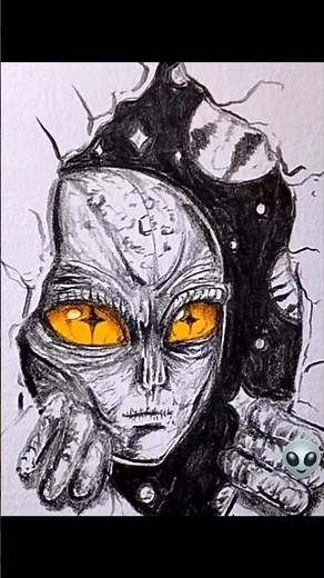 Easy Alien Drawing 👽 | Anyone Can Draw This!