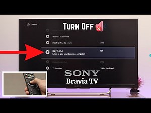How To Turn Off Key Sound on Sony Bravia Smart TV!