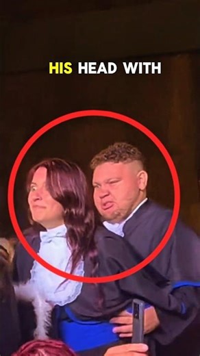 They had an unexpected accident on graduation day 🤯 #shorts