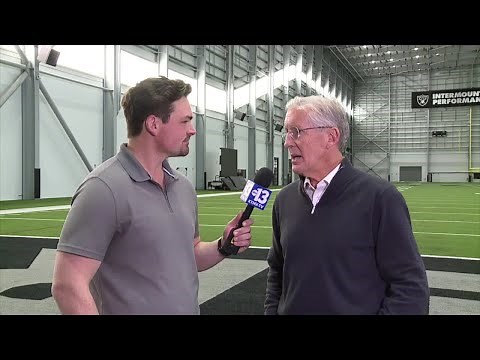One-on-one interview with Pete Carroll, new head coach for the Raiders