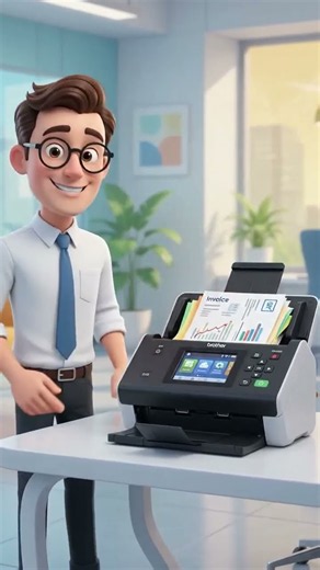 Brother Scanner Saves HOURS Every Week! | ADS-4900W #techreview #desksetup