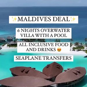 5.4K reactions · 909 shares | Maldives 5-Star All-Inclusive Overwater Bungalow for the vacation of a lifetime... just $4,999 for TWO adults! (valued at over $10,000) ✅ All-Inclusive ✅ Loaded with VIP benefits ✅ Free Date change + 14 day refund ✅ Buy now, travel till Dec-2025 Hurry, buy before the offer is sold out! | VIP Traveler | Facebook