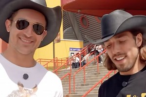 'Grinch fingers': Calgary Flames players try Midway food at the Stampede | Daily Hive | Food & Drink