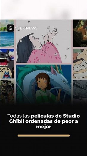 Películas de Ghibli ordenadas