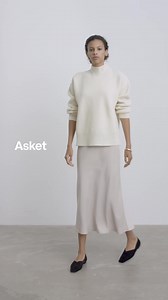 15K views | The Mock Neck Sweater. 100% recycled wool. Chunky, heavyweight half cardigan knit. Milled in Italy, knitted in Romania. | Asket | Facebook