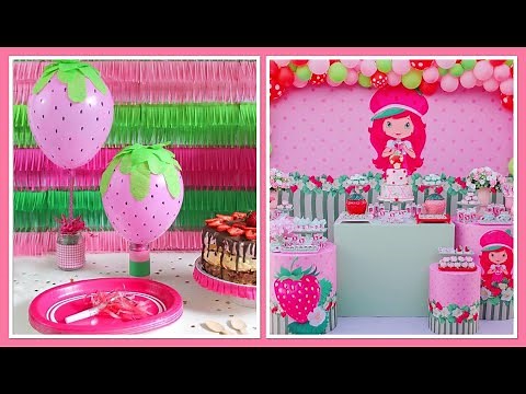Fiesta Rosita fresita 🍓 Decoración con fresas 🍓 Ideas 💡