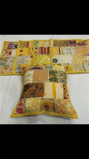 Patchwork Cushion Cover | Available on IndiaMART
