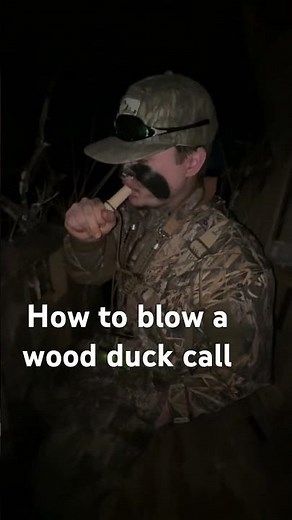 How to blow a wood duck call ! Let me know if yall want a tutorial on how to make the sounds