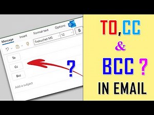 What is CC and BCC in Email | Cc and Bcc explained