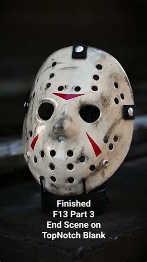 Finished another Friday the 13th Part 3 end scene mask #fridaythe13th #jasonvoorhees #cosplay