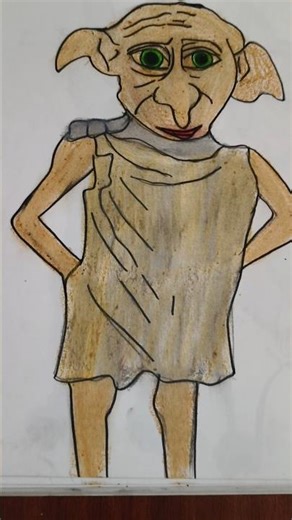 Dobby drawing 🪄✨#viral #harrypotter #jkrowling #shortsfeed #viralvideo #warnerbros #shorts #love