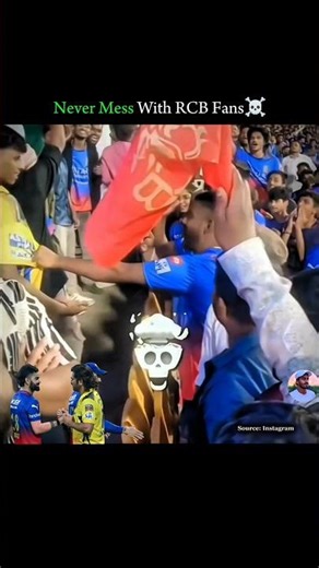 Never Mess With RCB Fans☠️#ipl2025 #cskvsrcb #viratkohli