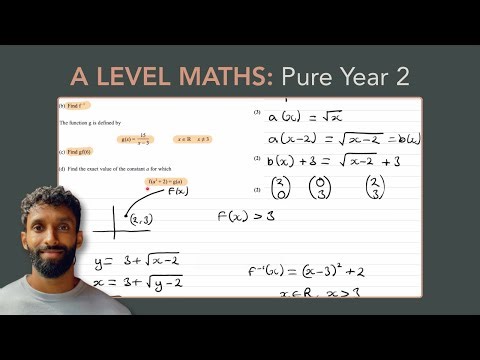 Functions and Graphs Exam Questions - A Level Maths - Edexcel Pure Year 2 - Q6 (level 2)